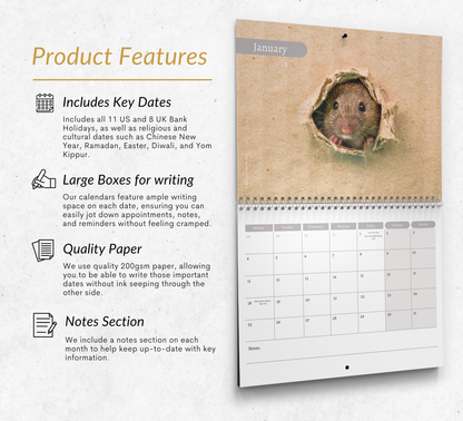 Mouse Calendar 2027