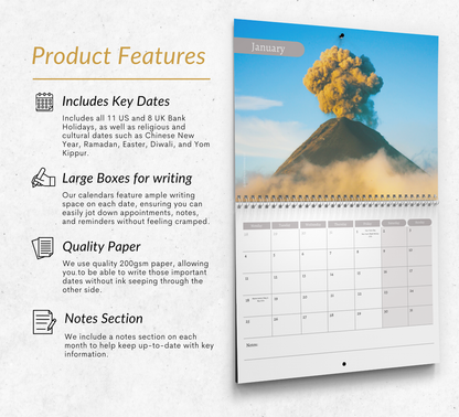 Volcano Calendar 2027