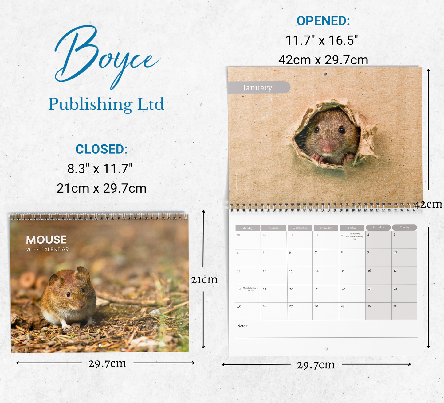 Mouse Calendar 2027