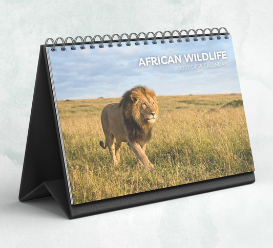 African Wildlife Desk Calendar 2027-2028