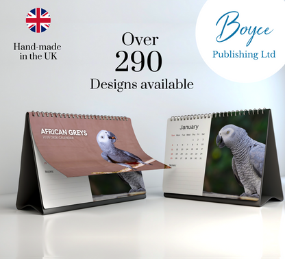 African Greys Desk Calendar 2026-2027
