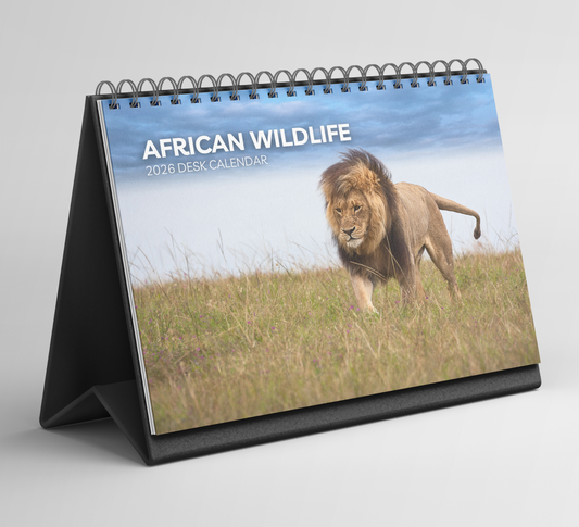 African Wildlife Desk Calendar 2026-2027
