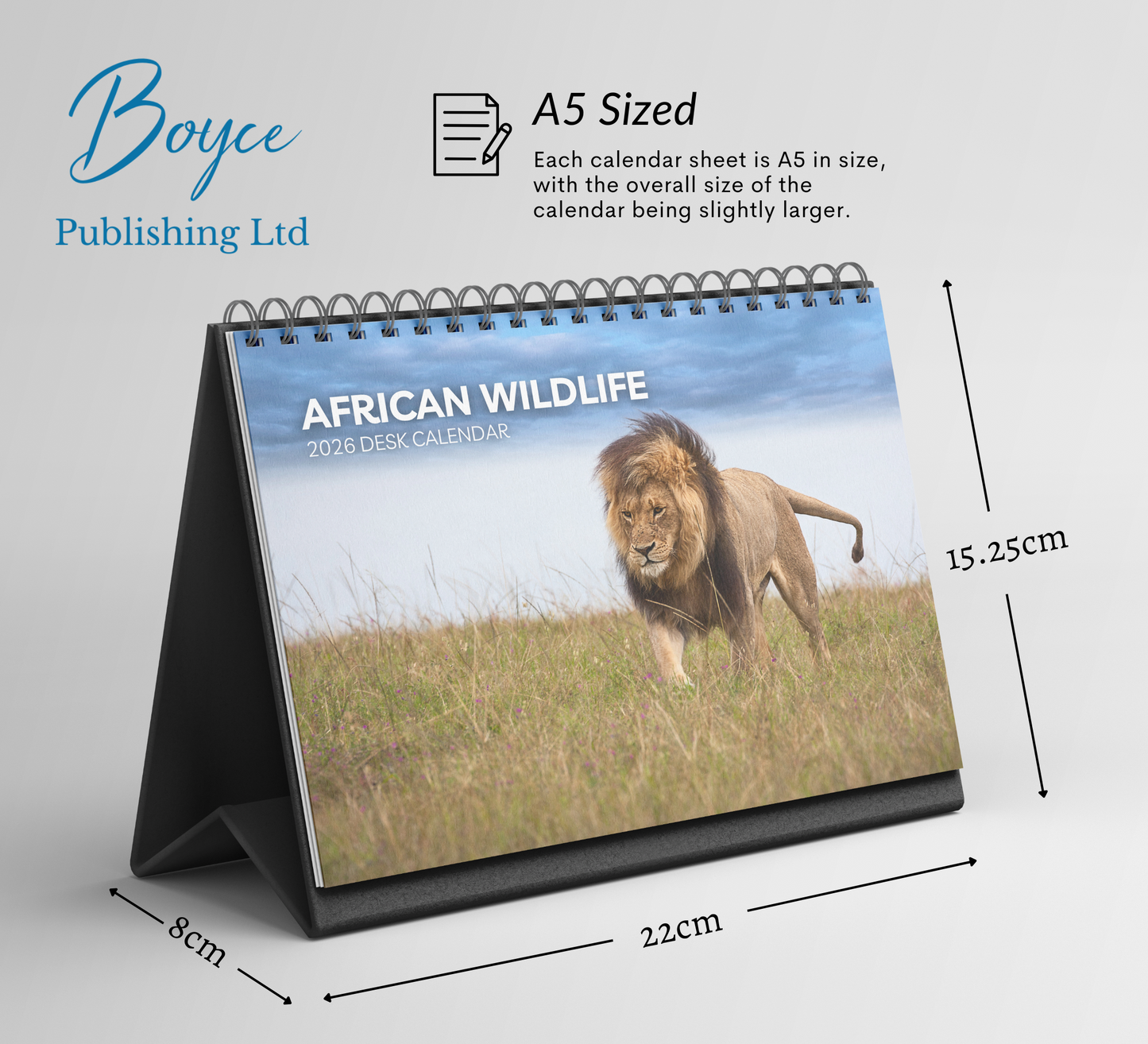 African Wildlife Desk Calendar 2026-2027
