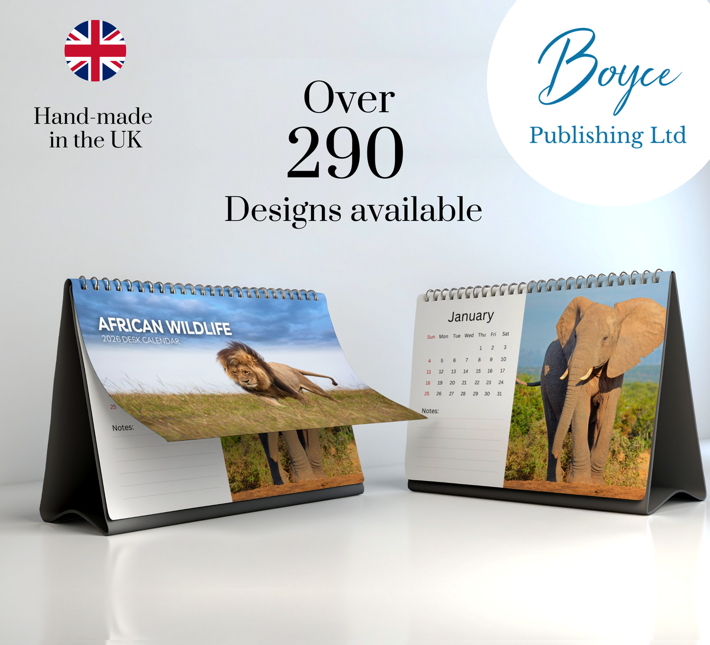 African Wildlife Desk Calendar 2026-2027