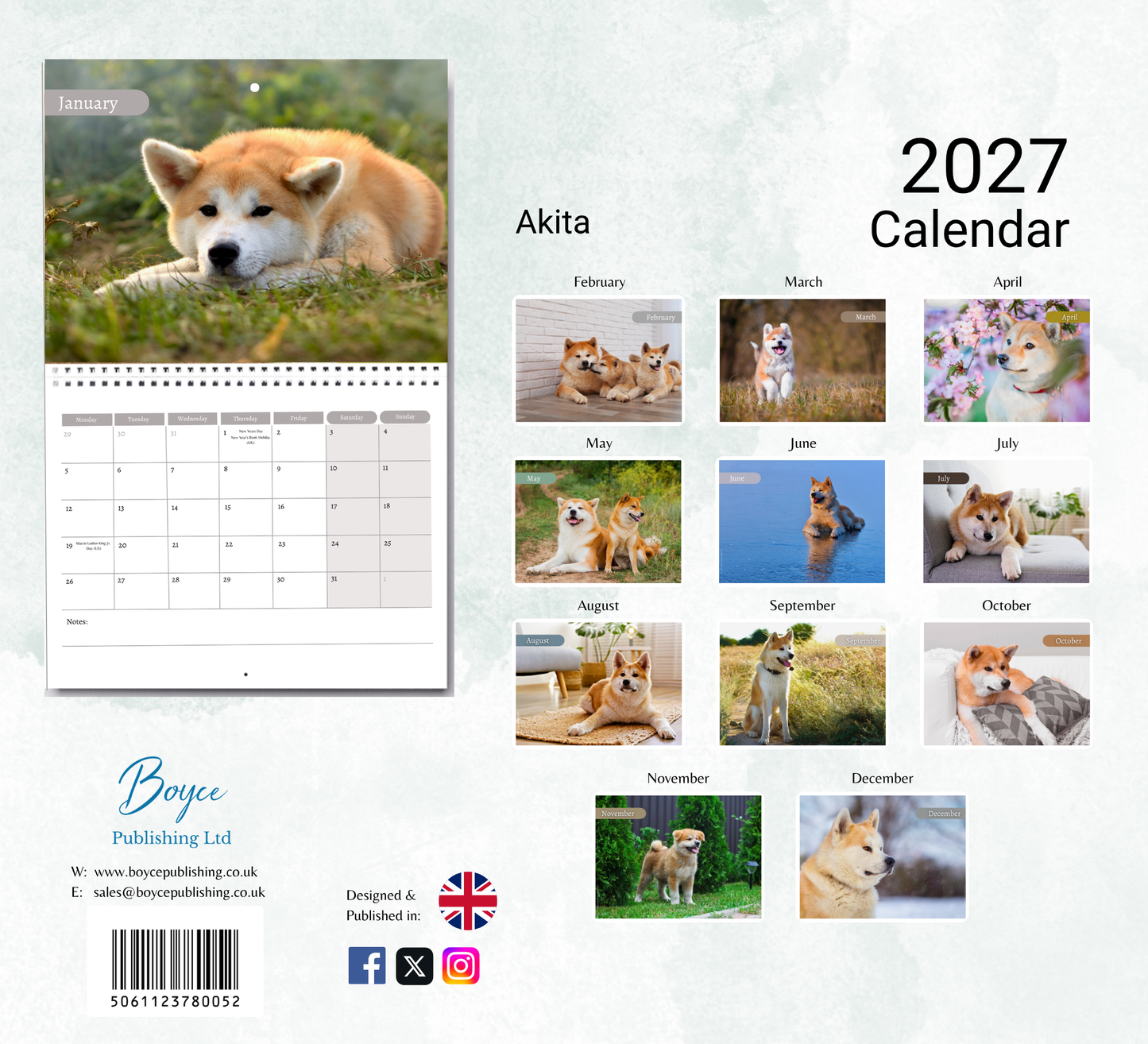 Akita Calendar 2027
