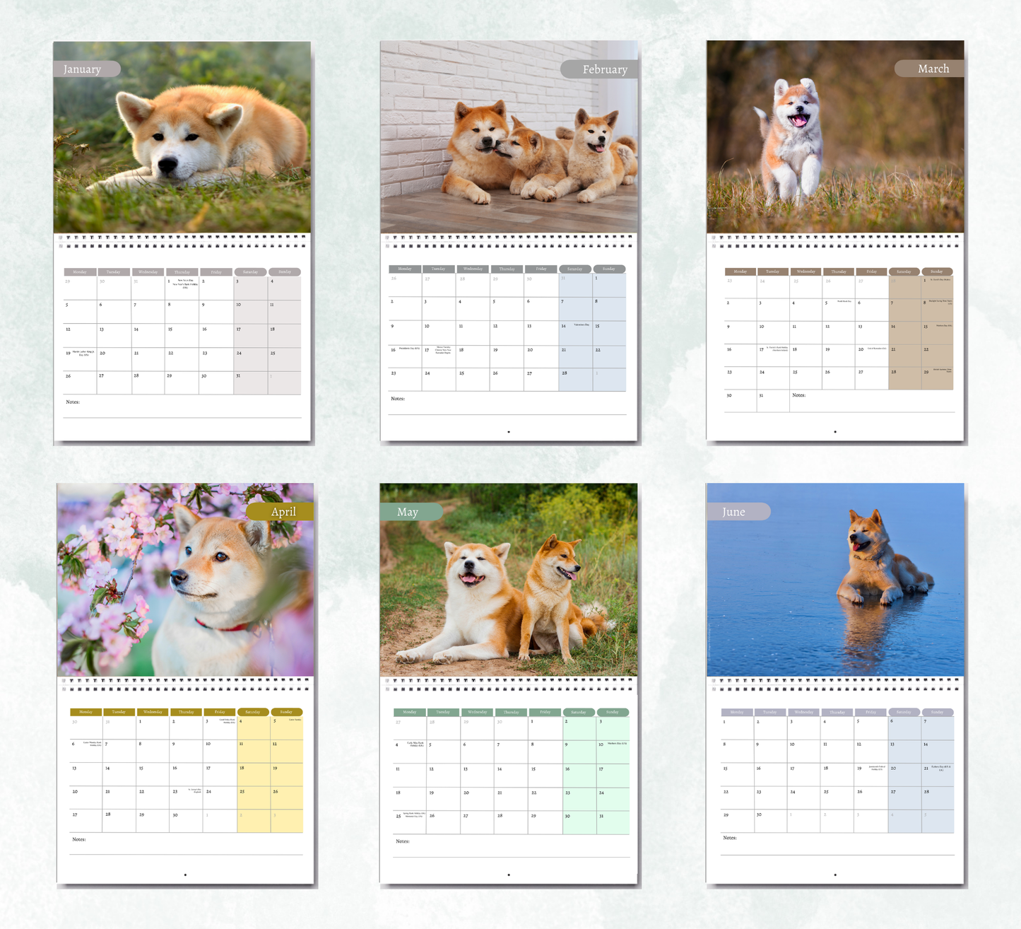 Akita Calendar 2027