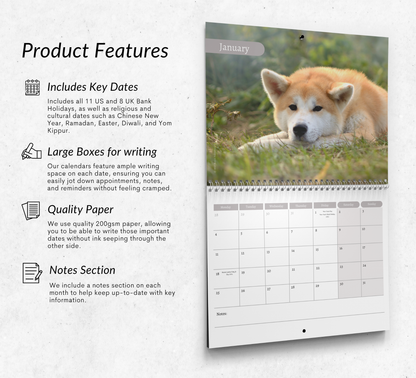 Akita Calendar 2027