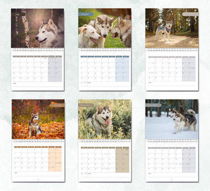 Alaskan Malamute Calendar 2027