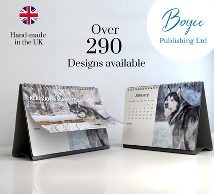 Alaskan Malamute Desk Calendar 2026-2027