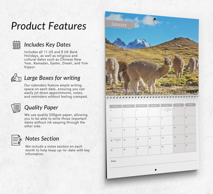 Alpacas Calendar 2027