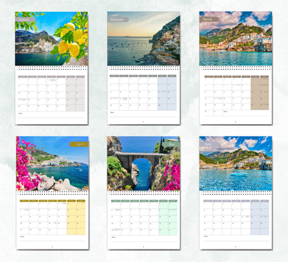 Amalfi Coast Calendar 2027