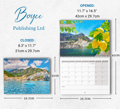 Amalfi Coast Calendar 2027