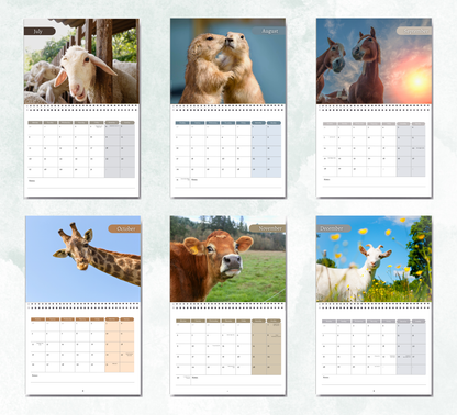 Animal selfies Calendar 2027