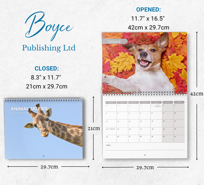 Animal selfies Calendar 2027