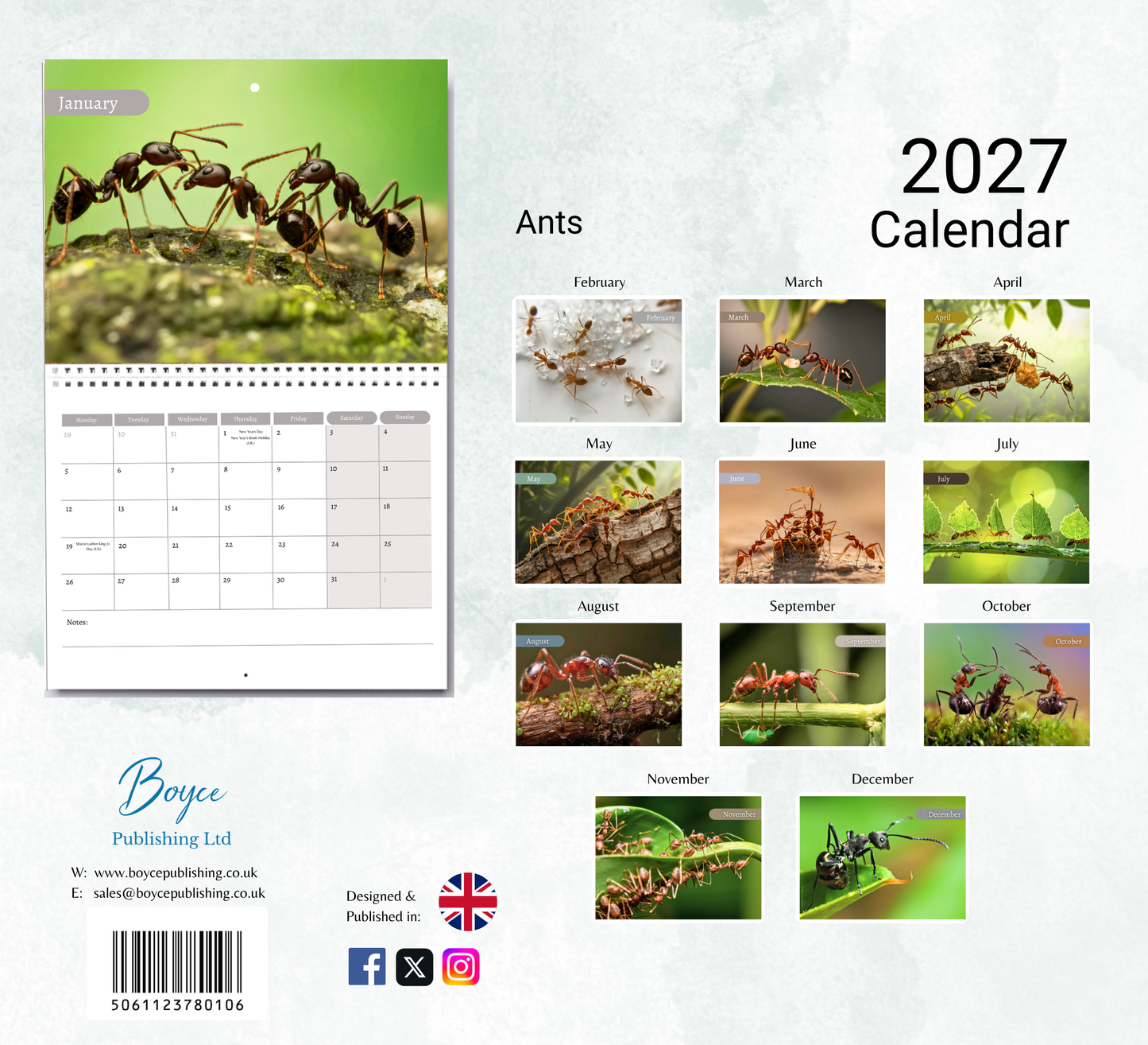 Ants Calendar 2027