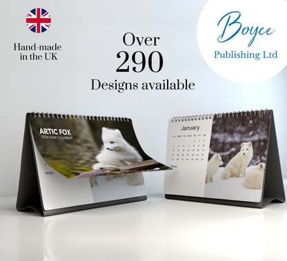 Artic Fox Desk Calendar 2026-2027