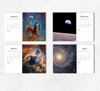 Astronomy Desk Calendar 2027-2028