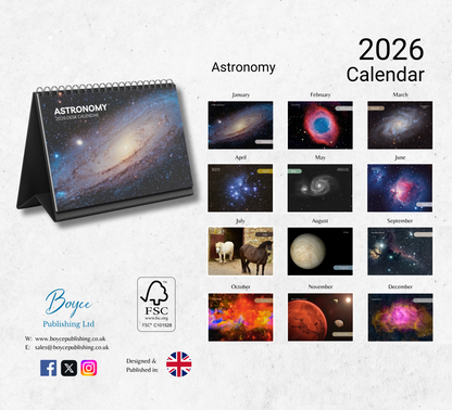 Astronomy Desk Calendar 2026-2027