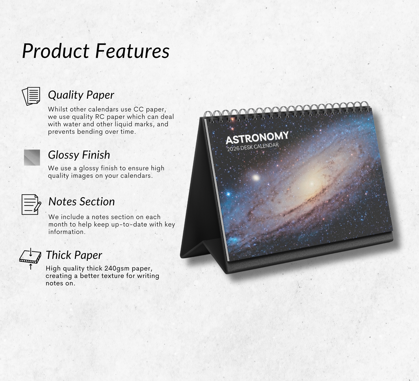 Astronomy Desk Calendar 2026-2027