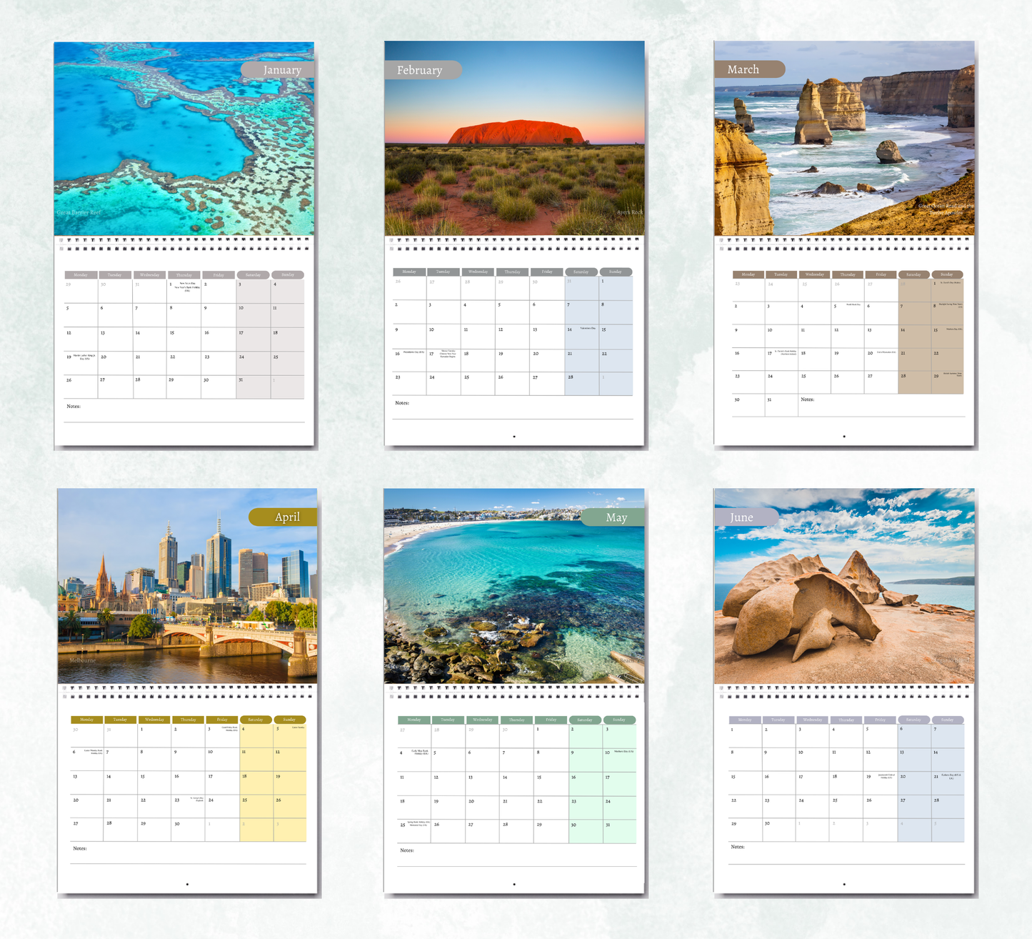 Australia Calendar 2027