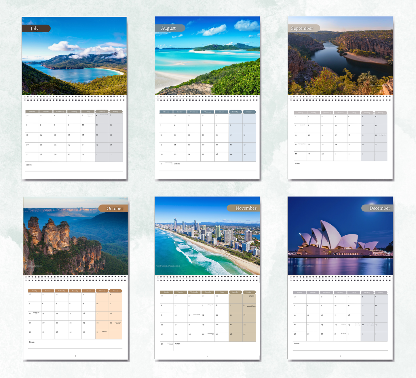 Australia Calendar 2027