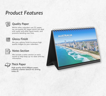 Australia Desk Calendar 2027-2028