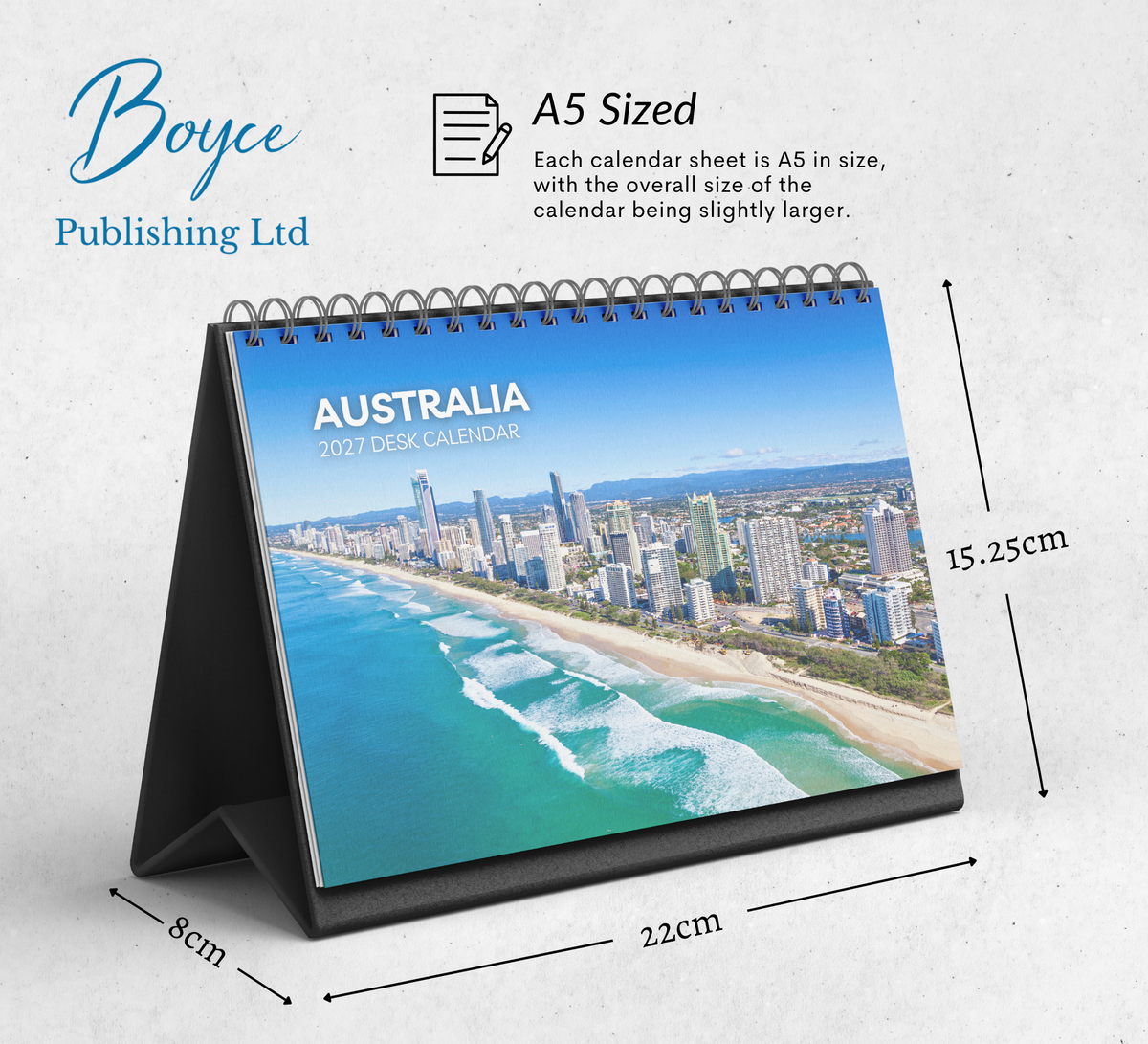 Australia Desk Calendar 2027-2028