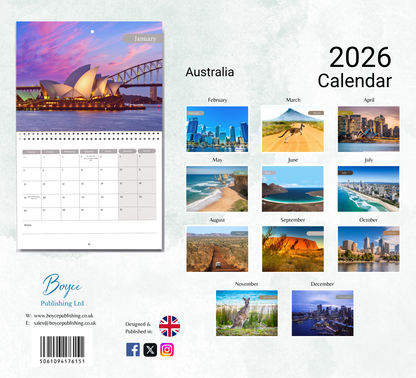Australia Calendar 2026