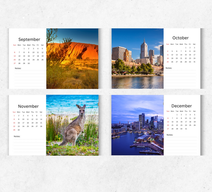 Australia Desk Calendar 2026-2027