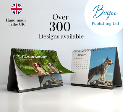 Australian Shepherd Desk Calendar 2027-2028