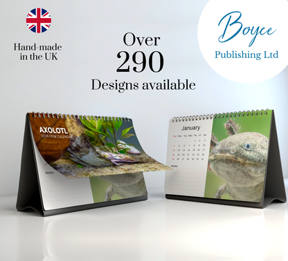 Axolotl Desk Calendar 2026-2027