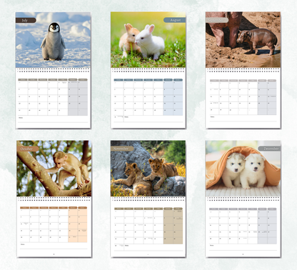 Baby Animals Calendar 2027