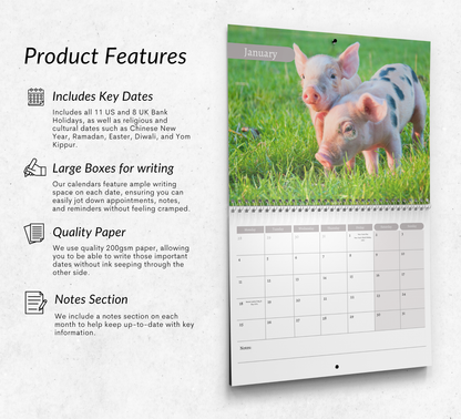 Baby Animals Calendar 2027