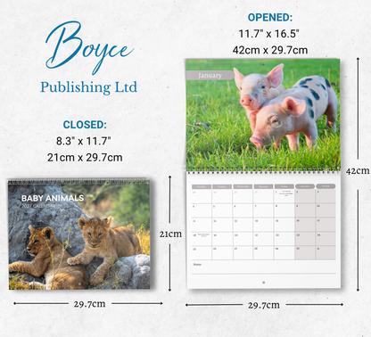 Baby Animals Calendar 2027