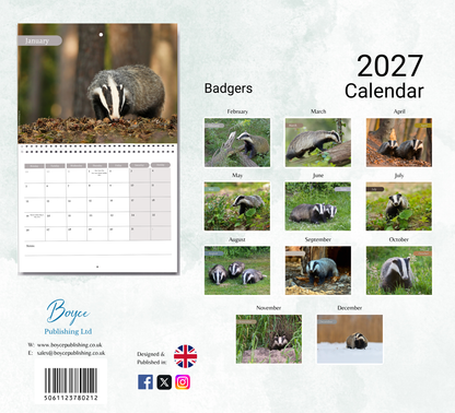 Badger Calendar 2027