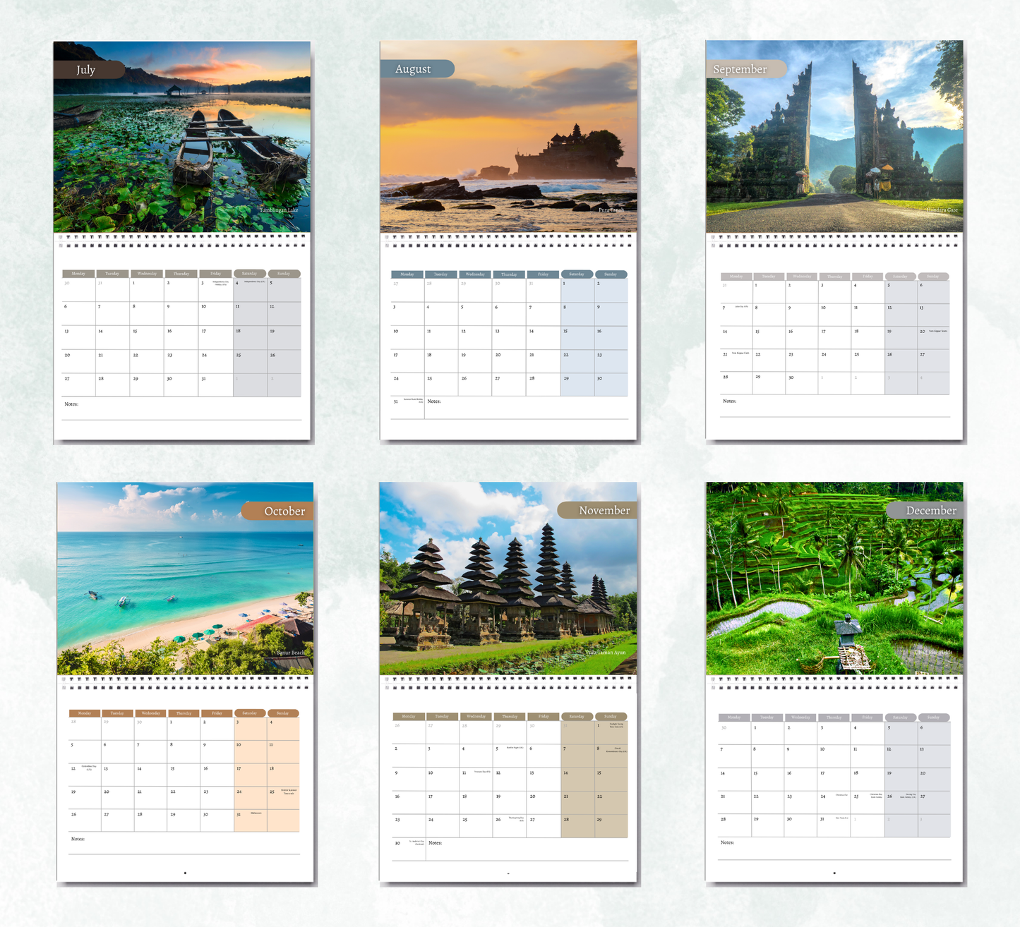 Bali Calendar 2027