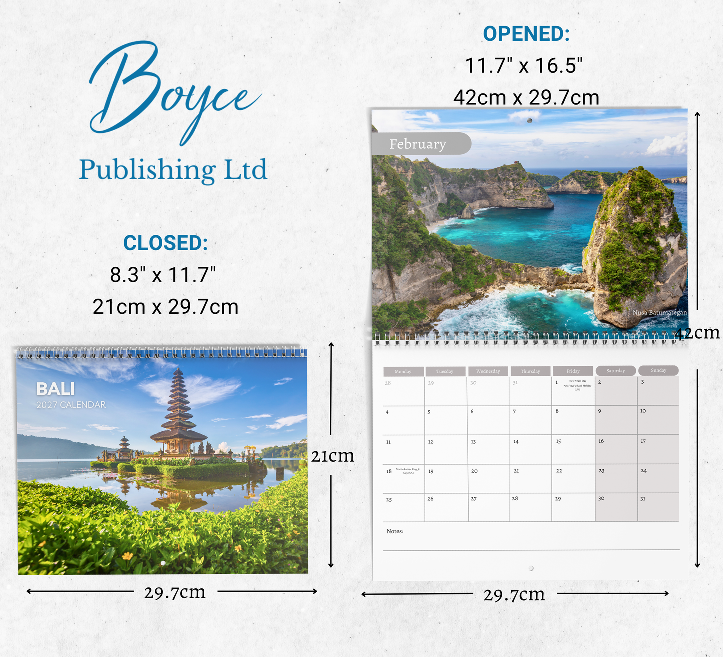 Bali Calendar 2027