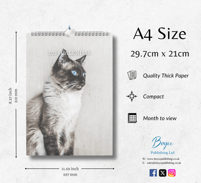 Balinese Cat Calendar 2025