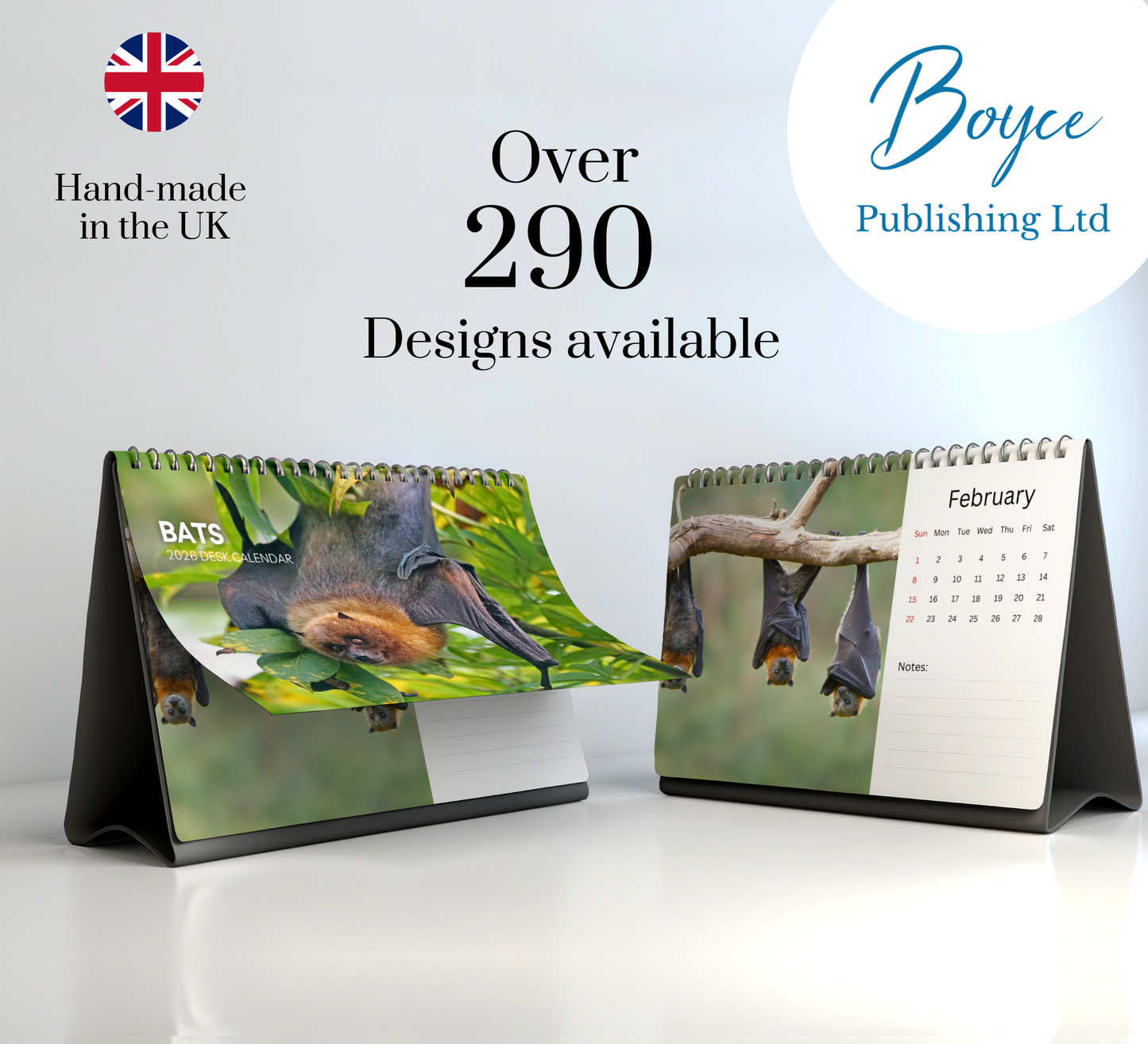 Bat Desk Calendar 2026-2027