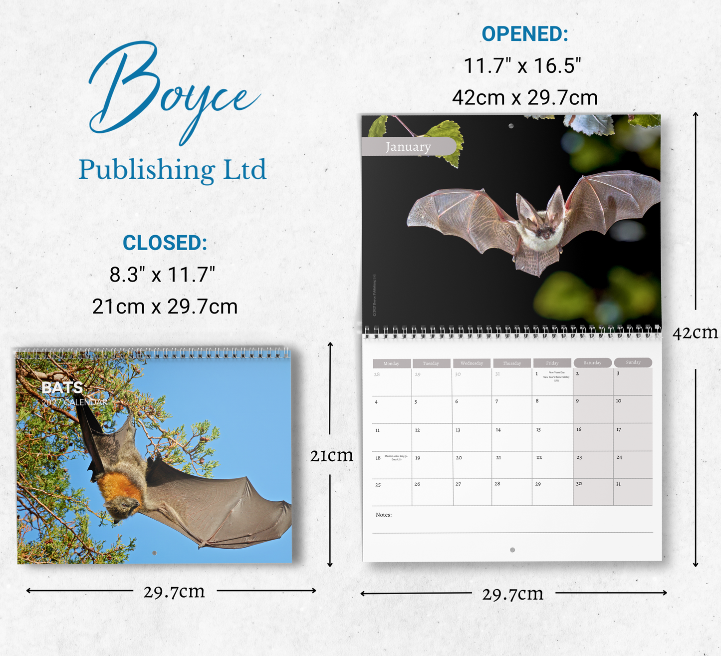 Bat Calendar 2027