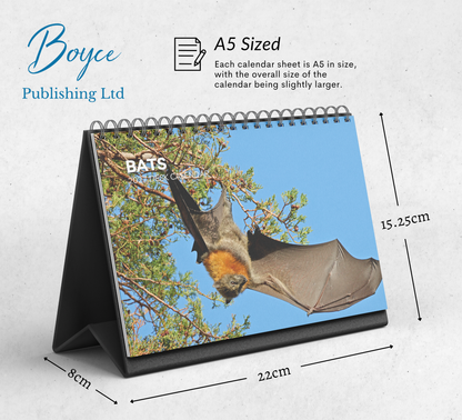 Bat Desk Calendar 2027-2028