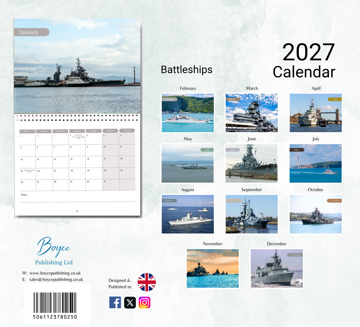 Battleships Calendar 2027