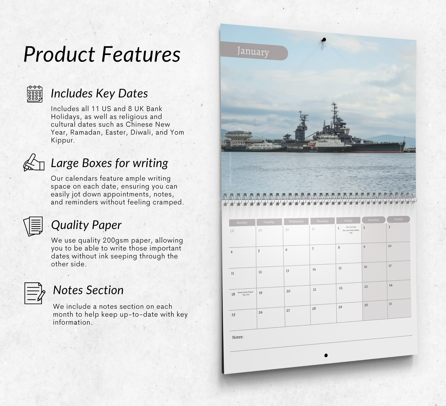 Battleships Calendar 2027