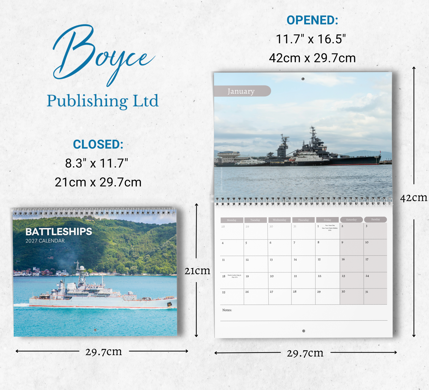 Battleships Calendar 2027