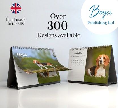 Beagle Desk Calendar 2027-2028