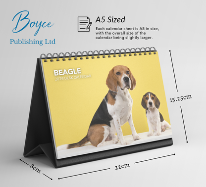 Beagle Desk Calendar 2026-2027