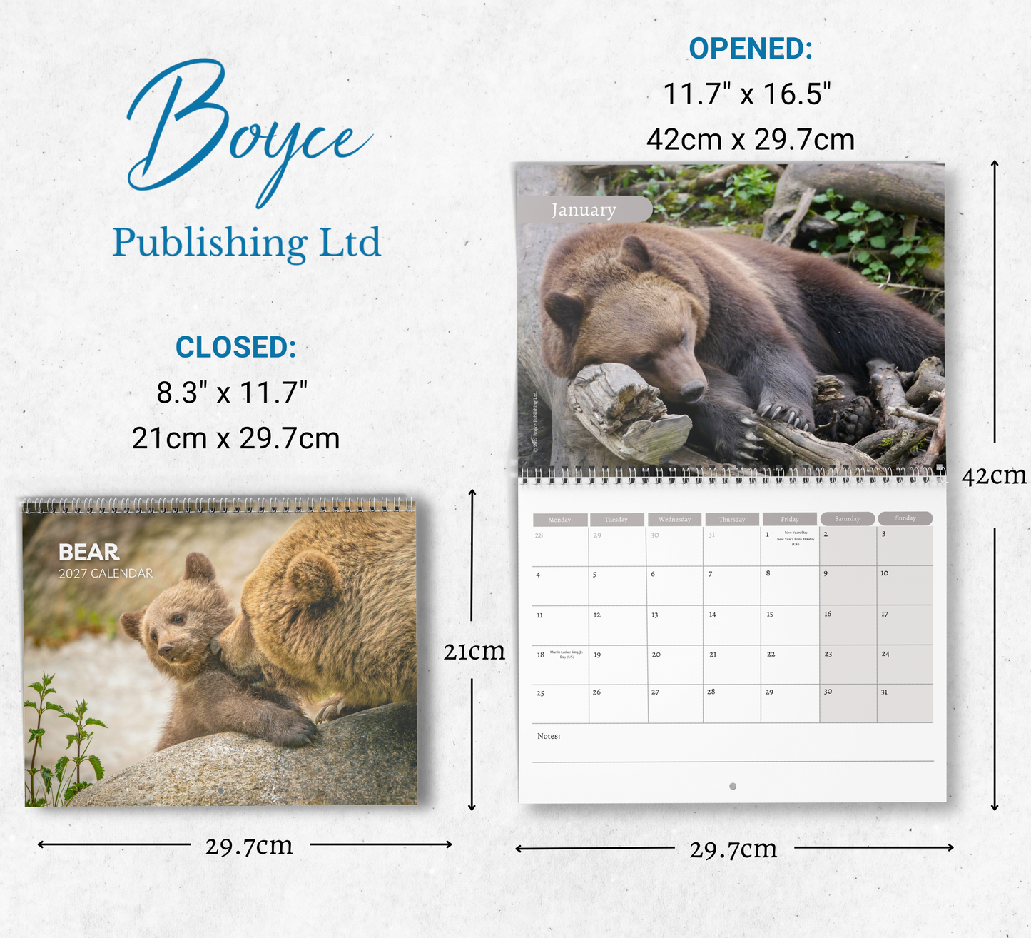 Bear Calendar 2027