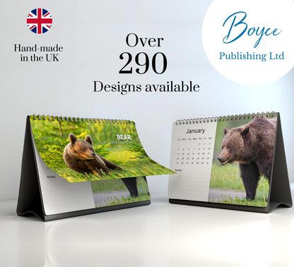 Bear Desk Calendar 2026-2027