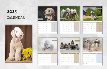 Bedlington Terrier Calendar 2025