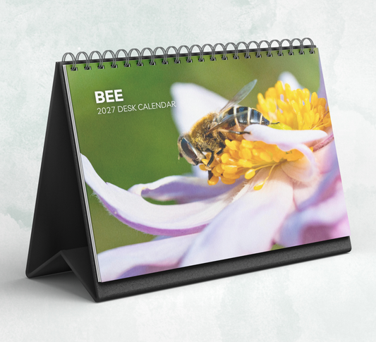 Bee Desk Calendar 2027-2028